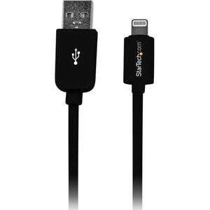 Startech 1M 3Ft Black Apple?�?� 8-Pin Lightning Connector To Usb Cable for Iphon USBLT1MB