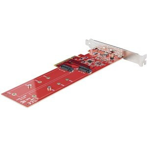 Startech Dual M.2 Pcie Ssd Adapter Card X8 / X16 Dual Nvme Or Ahci M.2 Ssd To Pc DUAL-M2-PCIE-CARD-B