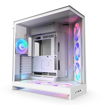 Nzxt H9 Flow Rgb+ Mid Tower Case White E-Atx/Atx/M-Atx/M-Itx CM-H92FW-P1
