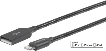 eSTUFF ES601065 Lightning Cable MFI 0.5m Steel ES601065