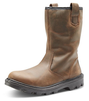 Beeswift Sherpa Dual Density Pu Rubber Rigger Boot Brown Size 7 SRB07