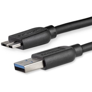 Startech 2M 6Ft Slim Superspeed Usb 3.0 5Gbps A To Micro B Cable M/M Flexible Ca USB3AUB2MS