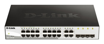 D-Link 20-Port Gigabit Smart Managed Switch Including 4 Sfp Ports. Switch Type: DGS-1210-20