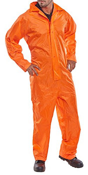 Beeswift Nylon Coverall Orange Size L NBDCORL