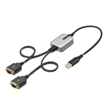 StarTech.com 2ft 60cm 2-Port USB to Serial Adapter Cable Interchangeable DB9 Scr 2P1FFC-USB-SERIAL