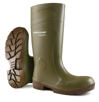 Dunlop Purofort Multigrip Safety Wellingtons Green Size 11 CA6183111