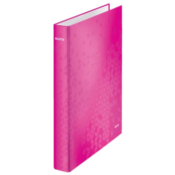 Leitz WOW Ring Binder Laminated Pink 42410023 42410023