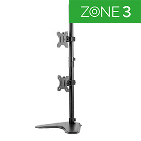 Fellowes 8044001 Professional Series Freestanding Dual Stacking Monitor Arm 8044001