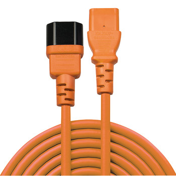 Lindy 2M Iec Extension Cable Orange. Cable Length: 2 M Connector 1: C13 Coupler 30475