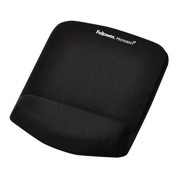 Fellowes Mouse Mat Wrist Support - PlushTouch Mouse Pad with Non Slip Rubber Bas 9252003