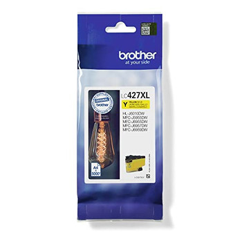Brother LC427XLY 5000 Page High Yield Yellow Ink Cartridge LC427XLY