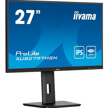 Iiyama Prolite XUB2797HSN-B2 27 " Full Hd Ips Monitor Matte Black Usb-C Dock Rj4 XUB2797HSN-B2
