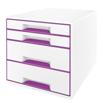 Leitz WOW CUBE Drawer Cabinet Purple 52132062 52132062