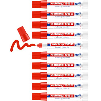 edding 950 Industry painter red Box of 10 EDD950002