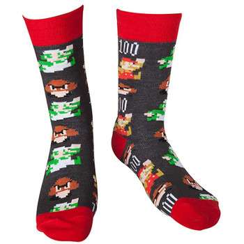 Nintendo Super Mario Bros. Men's Mario Pixel Art Socks 43/46 Multi-Colour C CR061063NTN-43/46