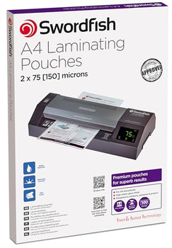 Swordfish 48017 A4 2x75 Micron Pouch 100pk 48017
