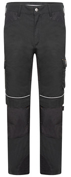 Jcb Workwear Trade Hybrid Stretch Trousers Black Size 28 D+26-28