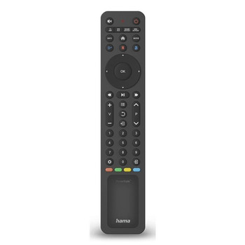 Hama Universal TV Remote Control IR Solar for 8 Devices Teachable App Buttons Bl 00221057