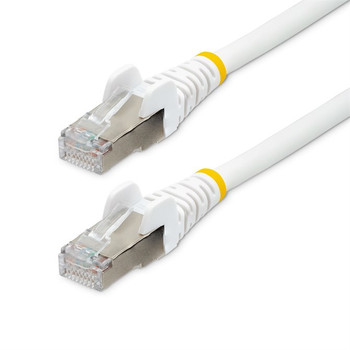 StarTech.com 1.5m CAT6a Ethernet Cable - White - Low Smoke Zero Halogen LSZH - 1 NLWH-150-CAT6A-PATCH