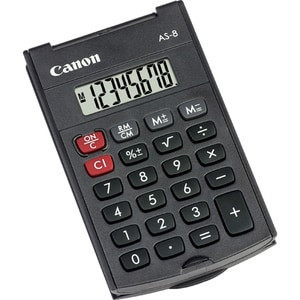 Canon As-8 Simple Calculator Lightweight Durable Large Lcd Auto Power Off 8 Digi 4598B001