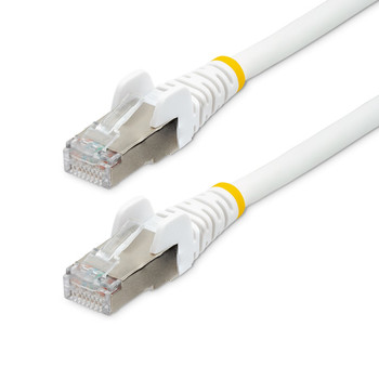 Startech 5M Cat6A Ethernet Cable White Low Smoke Zero Halogen Lszh 10 Gbe 100W P NLWH-5M-CAT6A-PATCH