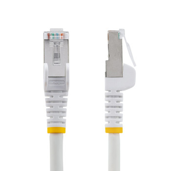 Startech 5M Cat6A Ethernet Cable White Low Smoke Zero Halogen Lszh 10 Gbe 100W P NLWH-5M-CAT6A-PATCH