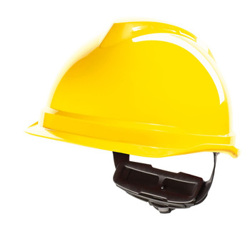 Msa V-Gard 520 Peakless Safety Helmet Yellow MSAGV922Y