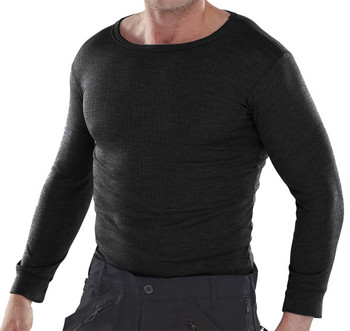 Beeswift Thermal Vest Long Sleeve Black Size S THVLSBLS