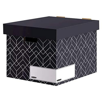 Bankers Box Decor Storage Box Urban Midnight Blue Pack of 5 4482801