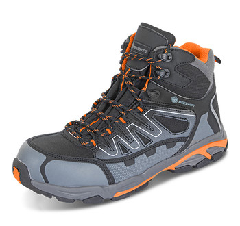 Beeswift Hiker S3 Composite Boot Black/Orange Size 7 CF3507
