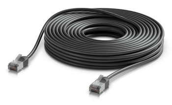 Ubiquiti UACC-CABLE-PATCH-OUTDOOR-C6A-15M-BK Ultra-thin. rugged. shielded UACC-CABLE-PATCH-OUTDOOR-C6A-15M-BK