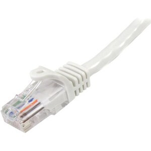 Startech 0.5M White Cat5E Patch Cable With Snagless Rj45 Connectors Short Ethern 45PAT50CMWH