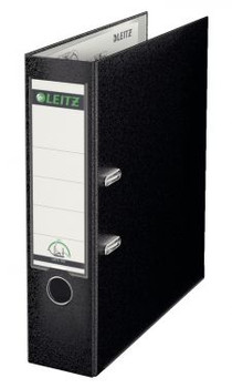 Leitz Lever Arch File Plastic Black 10101095