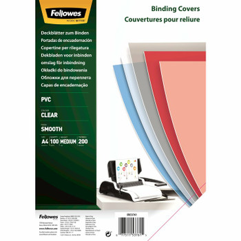 Fellowes 5376102 binding cover A4 PVC Transparent 100 pcs 5376102