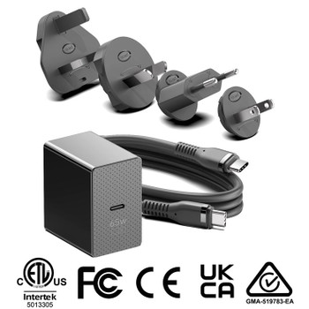 Origin Storage Origin 65W Wall Charger with 1.5m USB-C cable and 4 Multi AC Plug OS-MWC65W