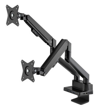 Manhattan Dual Desk Mount for Tv & Monitors Full Motion Gas Spring With Built-In 461887