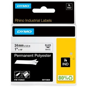 Dymo Ind Permanent Polyester Black On White Multicolour Polyester40 150 ??C Ul 9 1734523