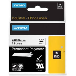 Dymo Ind Permanent Polyester Black On White Multicolour Polyester40 150 ??C Ul 9 1734523