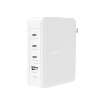 140W 4-PORTS USB GAN WALL CHARGER WCH014BTWH