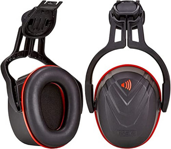 Msa V-Gard Helmet Mounted Ear Defenders Snr36 Red MSA10190358
