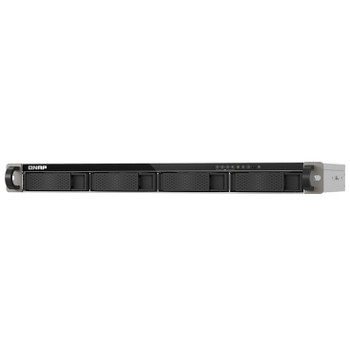 QNAP TS-433EU NAS Rack 1U Cortex-A Cortex-A55 4 GB 0 TB QNAP Turbo System Black TS-433eU