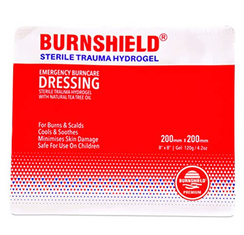 Burnshield Sterile Trauma Hydrogel Dressing 200mm X 200mm White/Red CM2333