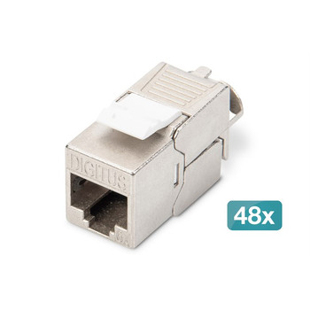 Digitus CAT 6A Keystone module shielded tool-free mounting connection - 48 pcs. DN-93615-48