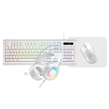 VIDA GAMER WHT 4IN1 USB KB MS HS KIT Keyboard Mouse Included Gaming QWERTY  En GAMER4IN1-WHT
