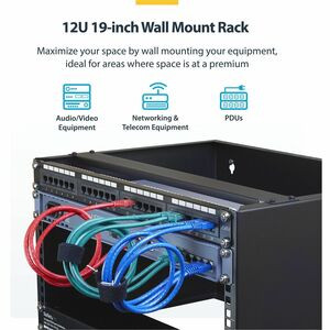 Startech 12U Wall Mount Rack 14In Deep 19 " Wall Mount Network Rack Wall Mountin WALLMNT12