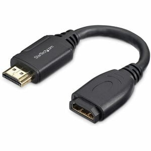 Startech 6"/15Cm Hdmi Port Saver Cable 4K 60Hz High Speed Hdmi 2.0 Extension Cab HD2MF6INL