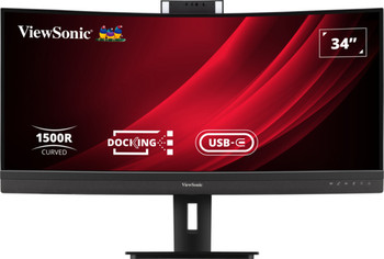 Viewsonic VG3457CV 34" Class Webcam Uw-Qhd Curved Screen Led Monitor 21:9 Black VG3457CV