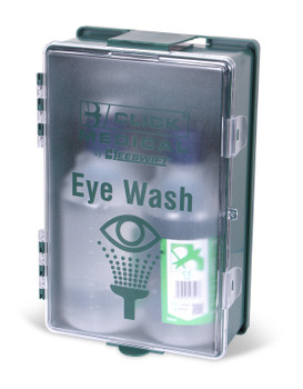 Click Medical Mountable Eyewash Station 2X500ml Green CM0700