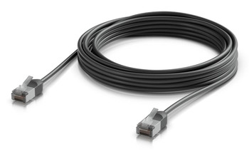 Ubiquiti UACC-CABLE-PATCH-OUTDOOR-C6A-5M-BK Ultra-thin. rugged. shielded UACC-CABLE-PATCH-OUTDOOR-C6A-5M-BK