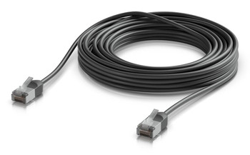 Ubiquiti UACC-CABLE-PATCH-OUTDOOR-C6A-8M-BK Ultra-thin. rugged. shielded UACC-CABLE-PATCH-OUTDOOR-C6A-8M-BK